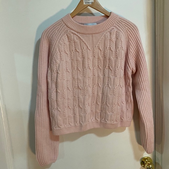 Carven Sweaters - Carven Long Sleeve Sweater in 354 Rose Pale